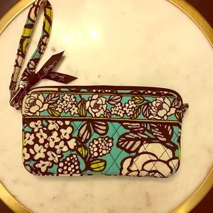 Vera Bradley Wristlet in Island Blooms Pattern